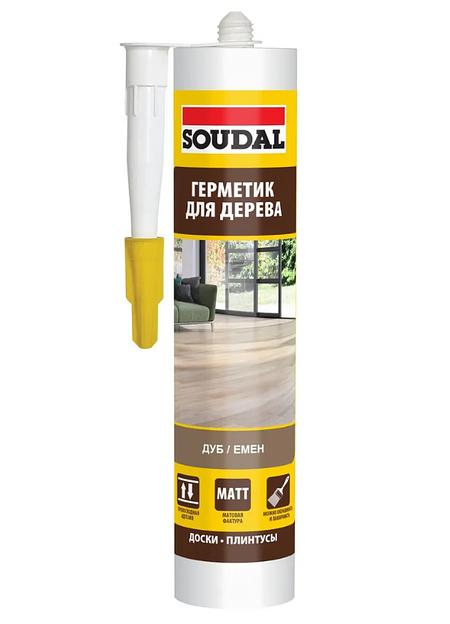 Паркетный герметик Soudal под дуб 280 мл ОПТ фото 1