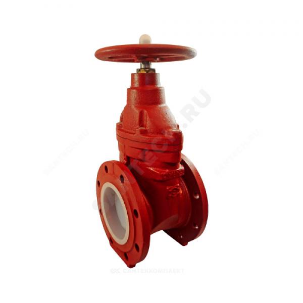 Задвижка чугунная МЗВГ обрезиненный клин Ду 80 Ру16 до +150 фланцевая Завод им Гаджиева фото 2