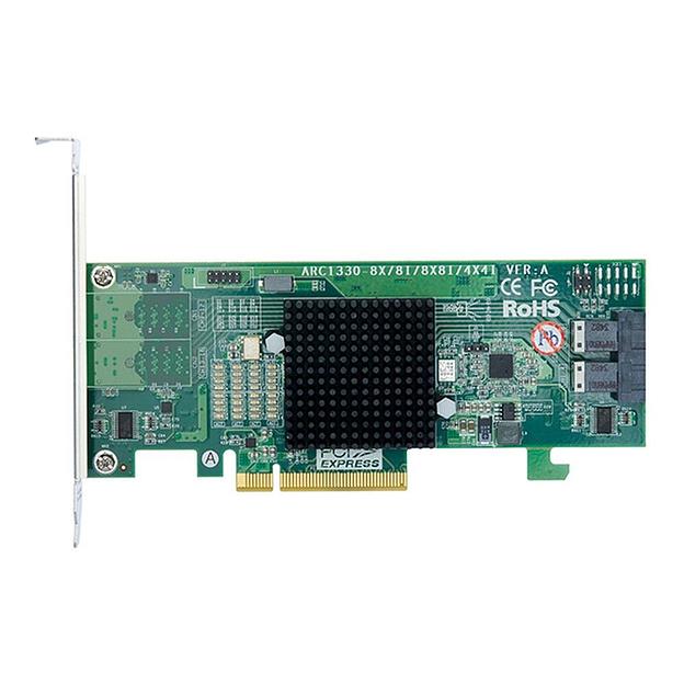 RAID-контроллер Areca ARC-1330-8i PCIe 3.0 x8 Low Profile, SAS/SATA 12G, HBA, 8port (2*int SFF8643), (аналог LSI00344 9300-8I), RTL {10} фото 1