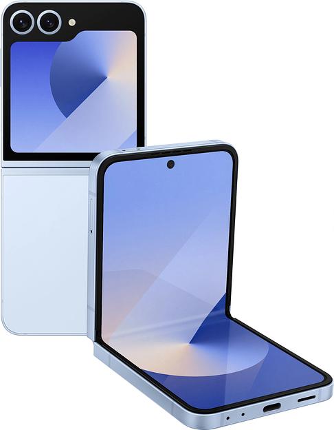 Смартфон Samsung SM-F741B Galaxy Z Flip 6 5G 256Gb 12Gb голубой раскладной 3G 4G 1Sim 6.7" 1080x2640 Android 14 50Mpix 802.11 a/b/g/n/ac/ax NFC GPS GSM900/1800 GSM1900 TouchSc Protect фото 1