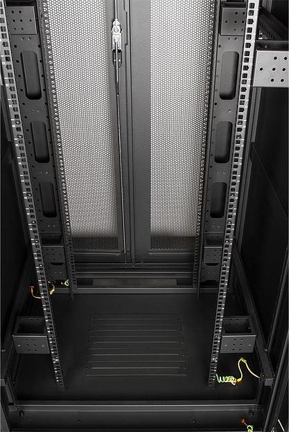 Шкаф серверный Lanmaster Business (TWT-CBB-42U-8X12-P1) напольный 42U 800x1200мм пер.дв.перфор. задн.дв.перфор. 2 бок.пан. 800кг черный IP20 фото 6