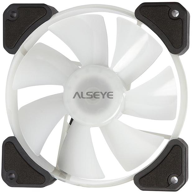 Набор из 6 вентиляторов Alseye N12 PRO, 120мм, 1300rpm, 6-pin, белый/ARGB, 41.5CFM, 24.8дБ, 10-канальный контроллер, пульт ду (N12PRO) фото 4
