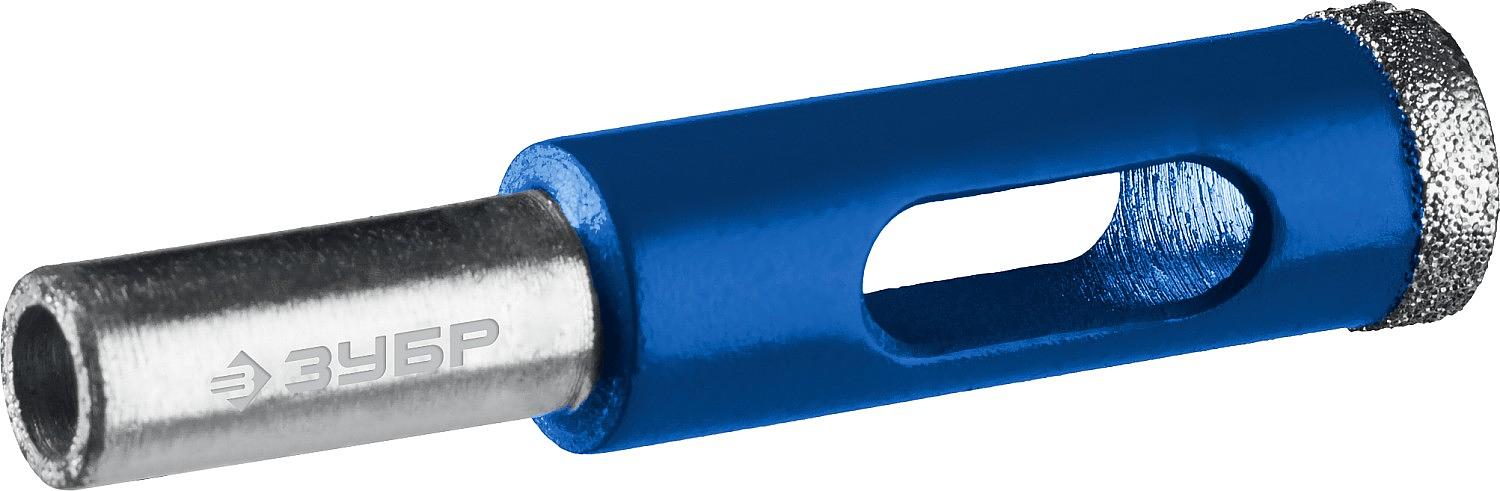 Сверло алмазное трубчатое для дрели d 6 мм по керамике и стеклу, Р60, трехгр хвостовик, Профессионал фото 2