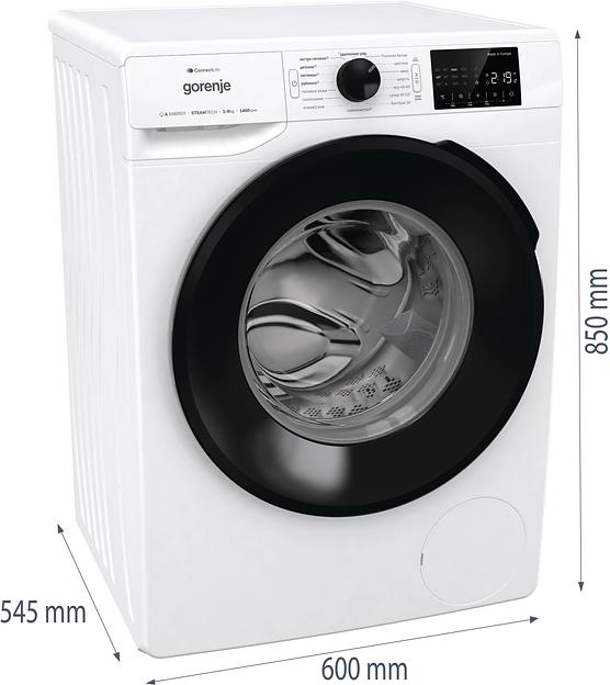 Стиральная машина Gorenje WGPNEI84A1SW класс: A-30% загр.фронтальная макс.:8кг белый фото 10