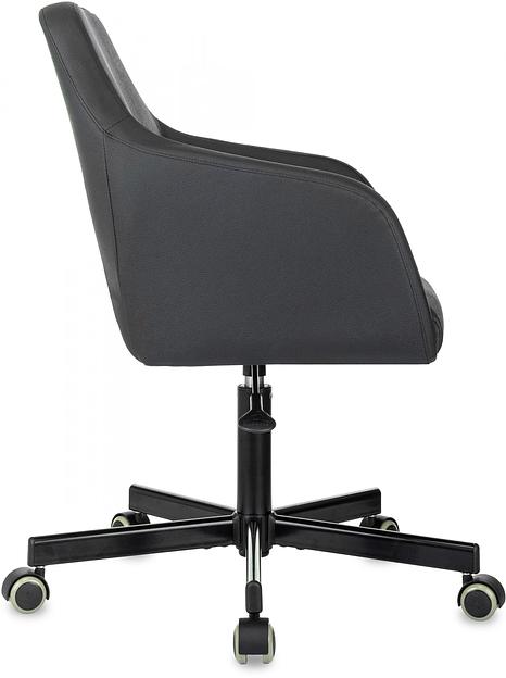 Кресло Бюрократ CH-380M черный эко.кожа крестов. металл фото 4