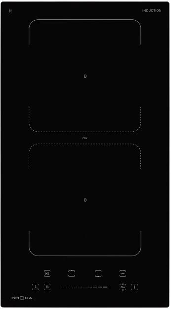 Индукционная варочная поверхность Krona Erde 30 BL 2BFTS черный фото 1