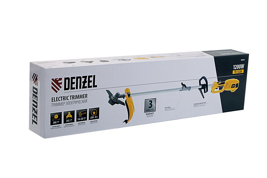 Триммер электрический TE-1220, 1200 Вт, 380 мм, катушка, диск, разборная штанга фото 2