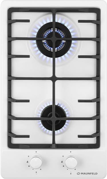 Газовая варочная поверхность Maunfeld EGHE.32.63CW/G белый фото 1