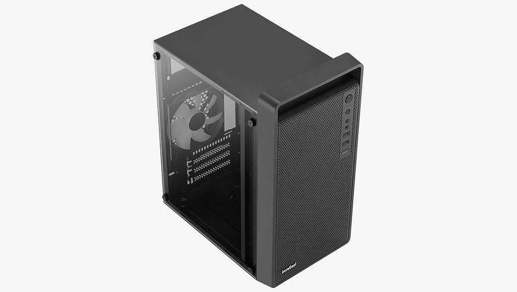 Корпус MiniTower AEROCOOL CS-109-G-BK-v1 black (4711099472376) (без блока питания) фото 5
