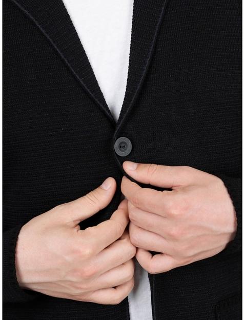 Кардиган мужской «Остап» чёрный ОПТ фото 4