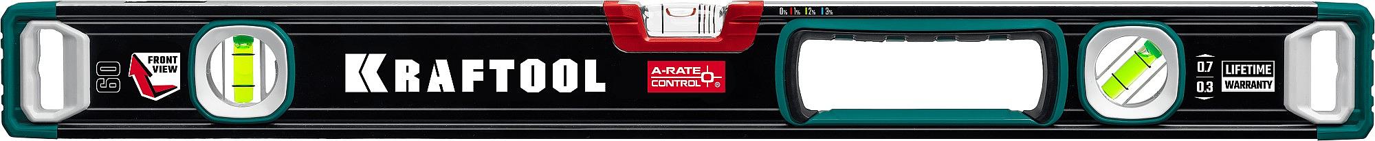 KRAFTOOL A-RATE CONTROL, 600 мм, точность 0.3 мм/м, с инновационным зеркальным глазком, сверхпрочный уровень (34986-60) фото 8
