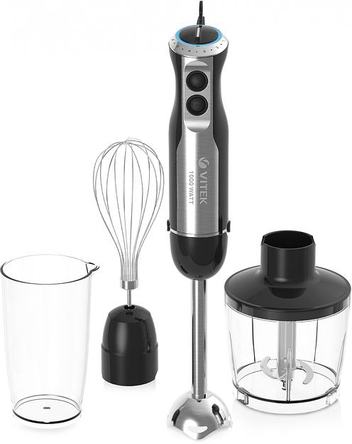 Блендер погружной Vitek 8543-VT 1000Вт черный/серебристый фото 1