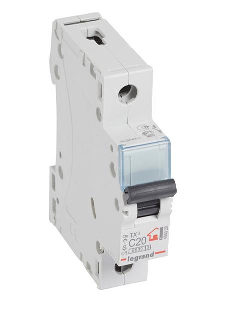 Автоматический выключатель Legrand 404029 TX3 C20A 1П 6000 фото 1
