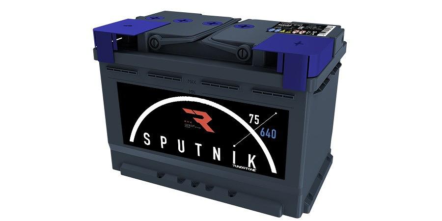 Аккумулятор Sputnik 75 А/ч, обратной полярности, конус ОПТ фото 2