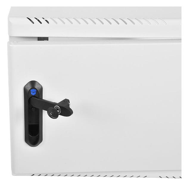 Шкаф коммутационный ЦМО (ШРН-6.650.1) настенный 6U 600x650мм пер.дв.стал.лист металл несъемн.бок.пан. 100кг серый фото 2