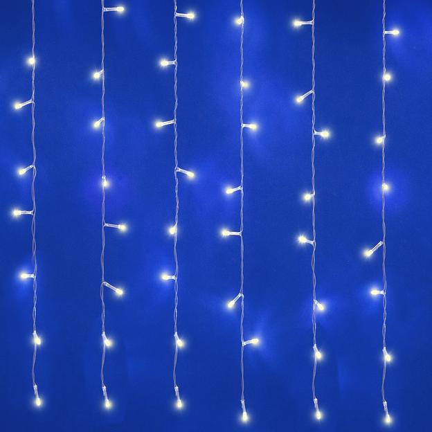 Занавес светодиодный 3х2м 384 светодиода Теплый белый свет Провод прозрачный ULD-C3020-384/DTA/RC WARM WHITE IP44 Пульт ДУ (в/к) фото 1