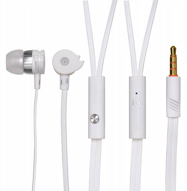 Гарнитура вкладыши Оклик HS-S-210 1.2м белый проводные в ушной раковине (D1) фото 3