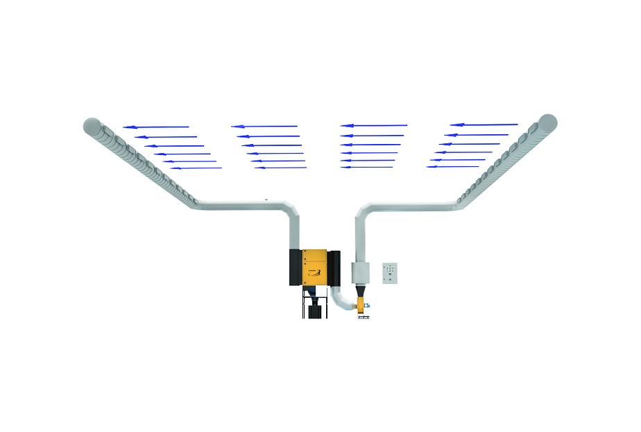 Система рециркуляции воздуха в цехе системы PUSH-PULL фото 1