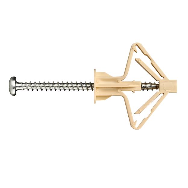 Дюбель-бабочка 10х50 с шурупом 4х60 для пустотелых конструкций 40 шт. фото 1