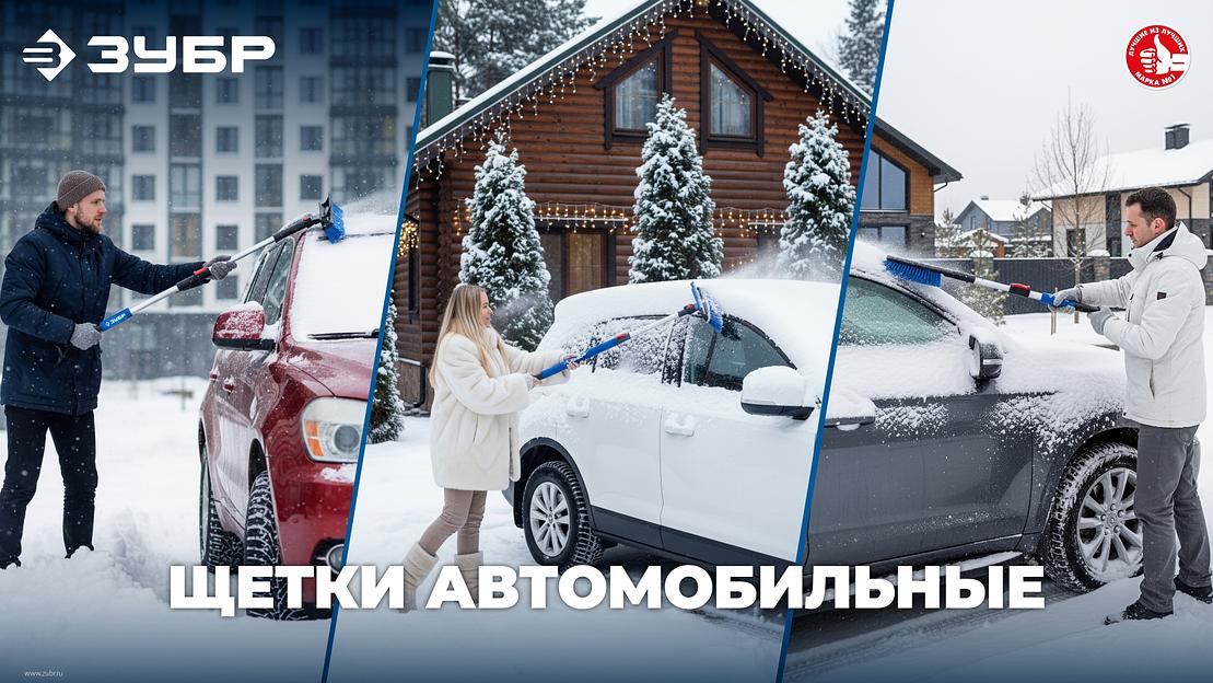 ЗУБР щетка от снега автомобильная со скребком, 540 мм (61065-055) фото 9