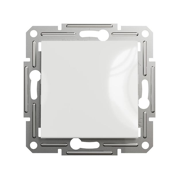 Выключатель одноклавишный SE EPH0170121 Asfora механизм быстрозажим. клеммы белый фото 2