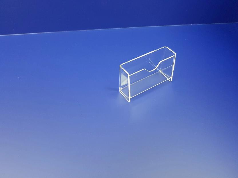 Визитница из оргстекла настольная 1 ярус (гнутая) фото 1
