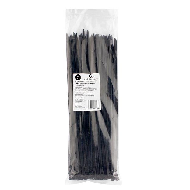 Аксессуары Cablexpert Стяжки NYT-300x4.8B пластиковые 300 мм х 4.8 мм, чёрные (100 шт.) (798633) фото 1