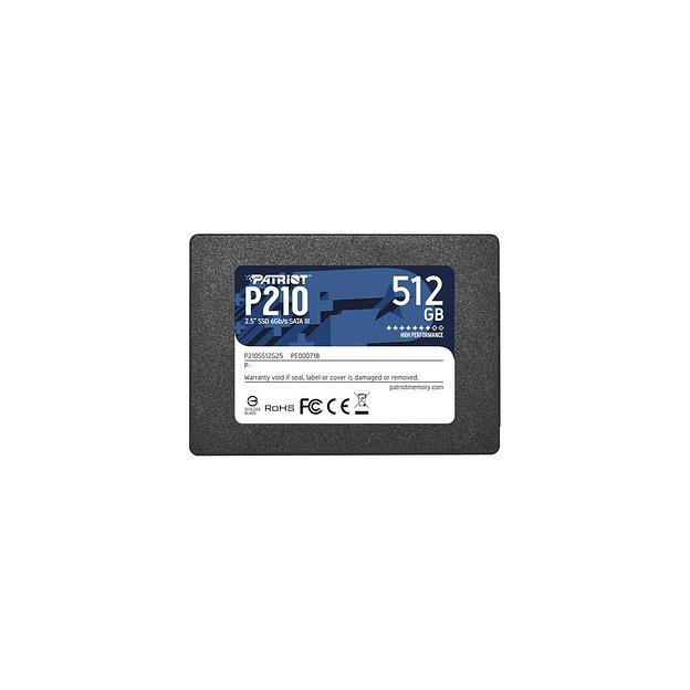 SSD накопитель Patriot P210 P210S512G25 512ГБ, 2.5", SATA III, SATA фото 1