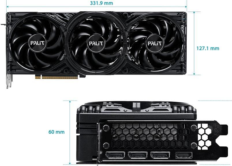 Видеокарта Palit PCI-E RTX5070Ti GAMINGPRO OC NVIDIA GeForce RTX 5070TI 16Gb 256bit GDDR7 2295/30000 HDMIx1 DPx3 HDCP Ret фото 10
