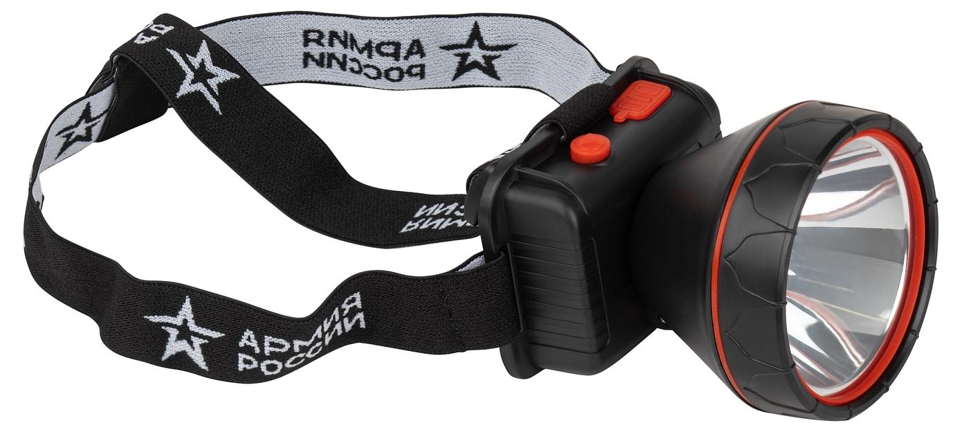 ЭРА Б0056112 Фонарь налобный светодиодный АРМИЯ РОССИИ GA-803 аккумуляторный Вектор 3 режима фото 1