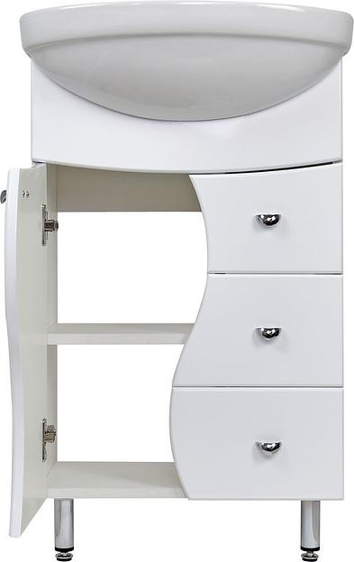 Тумба Карина 50 DORATIZ 9911.036, белая, под умывальник Акватон фото 3