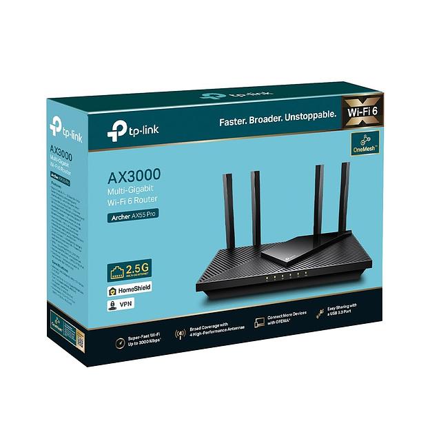 Archer AX55 Pro AX3000 Двухдиапазонный роутер Wi-Fi 6 фото 4
