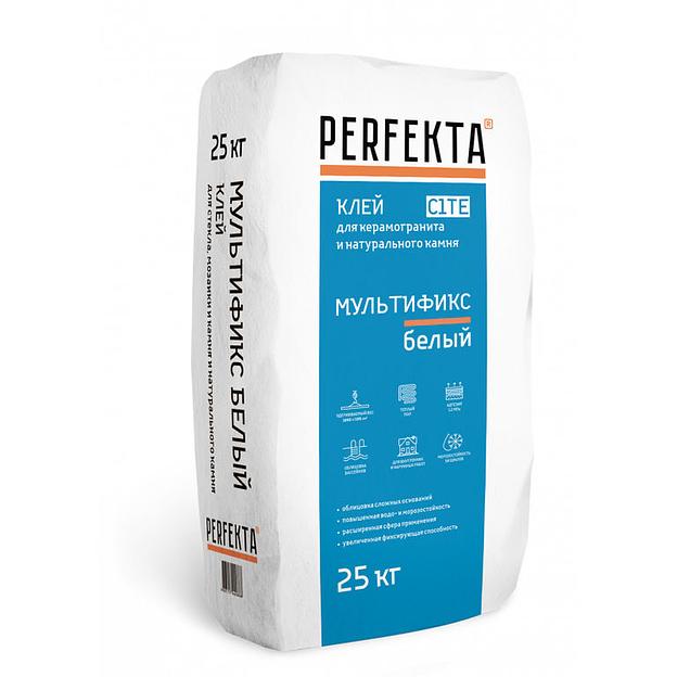 Клей плиточный Perfekta Мультификс белый 25кг фото 1