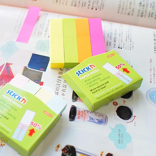 Закладки самокл. индексы бумажные Stick`n 21613 12x50мм 4цв.в упак. 100лист европодвес фото 4