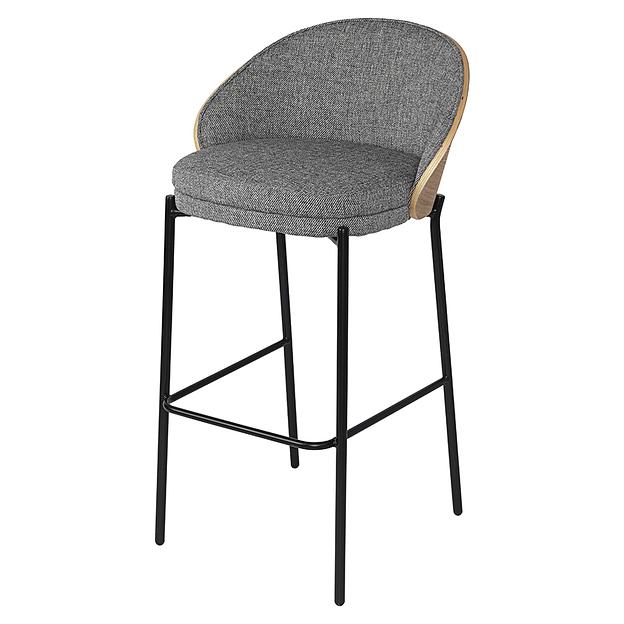 Стул барный Cloud, рогожка, грифельно-серый фото 1