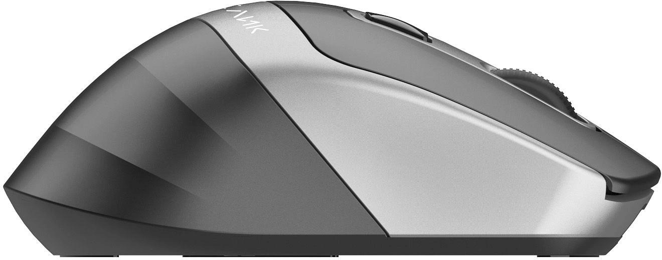 Мышь Оклик 516MW черный/серебристый оптическая (1600dpi) silent беспроводная BT/Radio USB для ноутбука (6but) фото 7