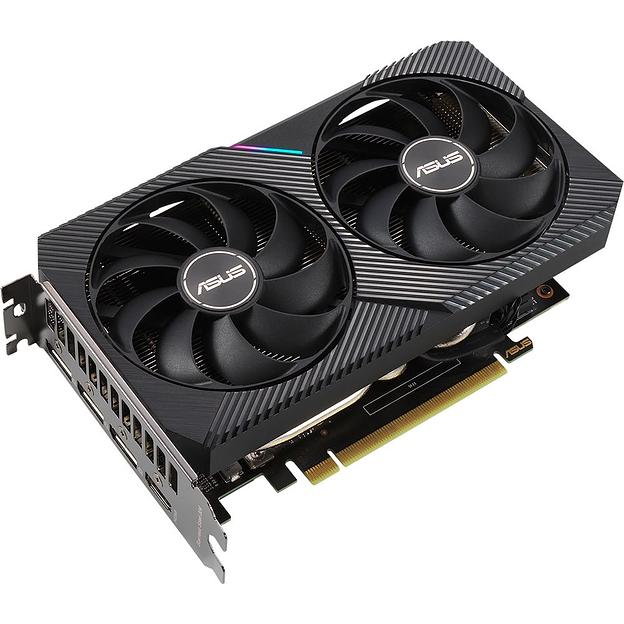 Видеокарта Asus PCI-E 4.0 DUAL-RTX3060-O12G-V2 LHR NVIDIA GeForce RTX 3060 12288Mb 192 GDDR6 1837/15000/HDMIx1/DPx3/HDCP Ret фото 2