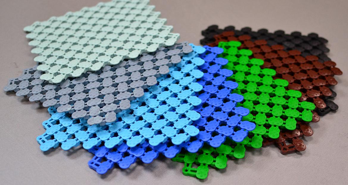 Модульное напольное покрытие «Кантри» голубой фото 2