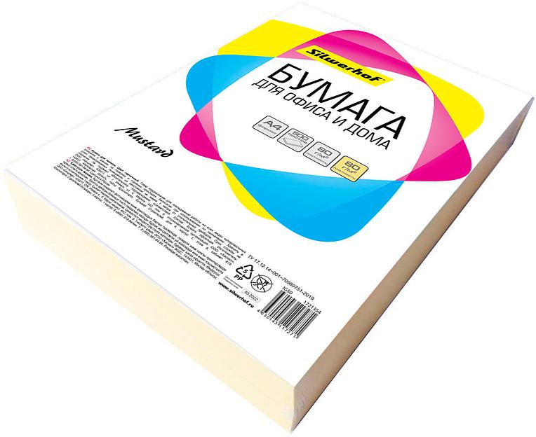 Бумага Silwerhof IG50 A4/80г/м2/500л./горчичный фото 1