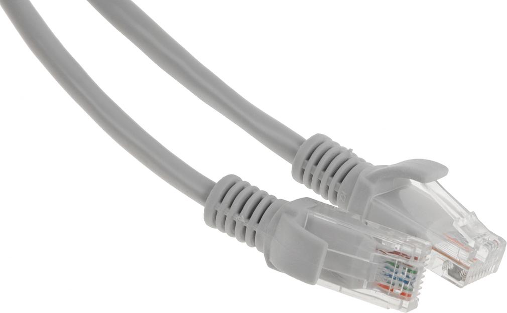 Патч-корд PP12-1.5M 1000G UTP 4 пары cat5E CCA molded 1.5м серый RJ-45 (m)-RJ-45 (m) фото 1