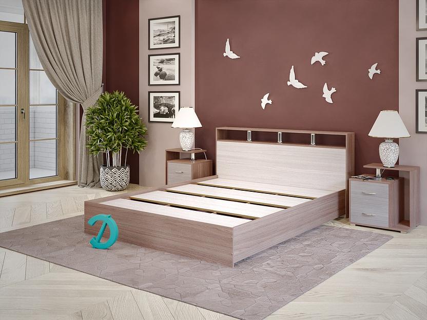 Кровать Досто «Троя» 97×221×87 см (сп. место 90×200 см), опт фото 4