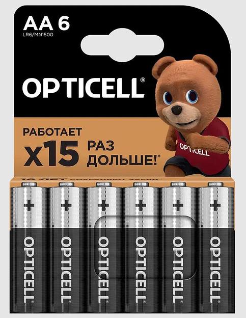 Батарея BASIC AA 6 PCS 5051006 OPTICELL фото 1