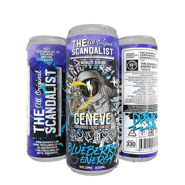 Напиток безалкогольный тонизирующий (энергетический) газированный The Scandalist «Geneve» со вкусом черники фото 1