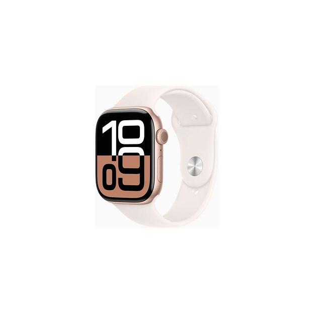 Смарт-часы Apple Watch Series 10 A2999, 46мм, 2.1", белый/розовое золото [mwwt3zp/a] фото 1