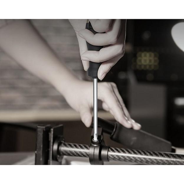 Шлицевая отвёртка "Home Series Gray" Deli HT1106C 6x150мм Эксклюзивный дизайн. Рукоятка из высококачественного софттач пластика фото 4