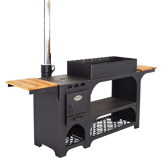 Комплект «Гурман-7» (мангал + печь для казана с двойными стенками) опт фото 1