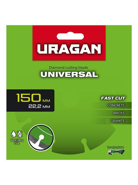 URAGAN UNIVERSAL 150 мм, диск алмазный отрезной сегментный (36705-150) фото 3