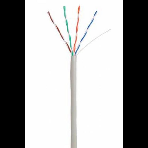 Кабель NETLAN EC-UU004-5E-PVC-GY U/UTP 4 пары, Кат.5e (Класс D), 100МГц, одножильный, BC (чистая медь), внутренний, PVC нг(B), серый, 305м фото 1