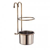 Стакан для столовых приборов (135х105х260мм), бронза фото 1