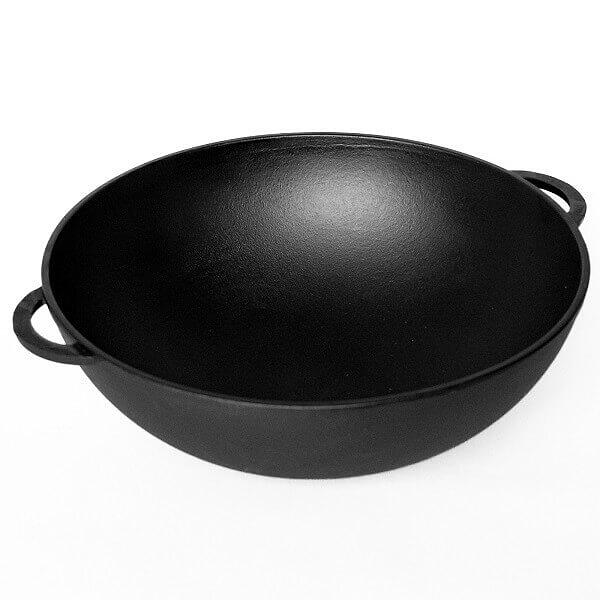 Сковорода Wok d=30 см. h=10,5 см. чугун, с двумя ручками /1/ фото 1